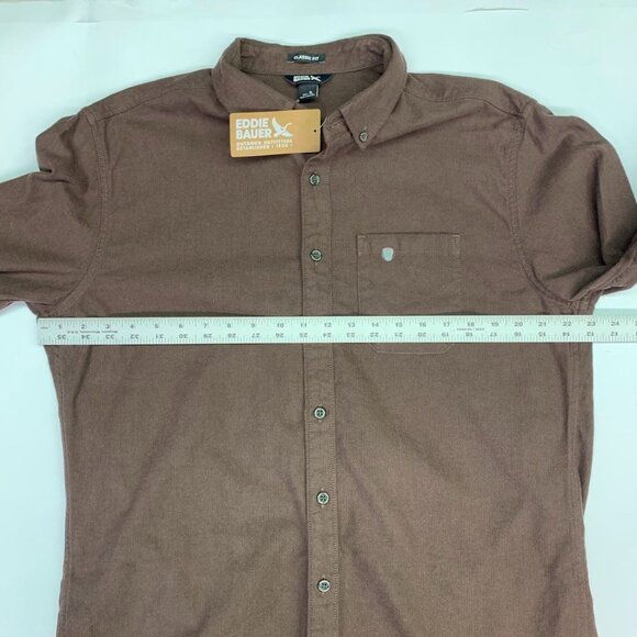 Eddie Bauer Men's Eddie's Favorite Flannel‎ Shirt in Pinecone Size TL NWT - Picture 11 of 13